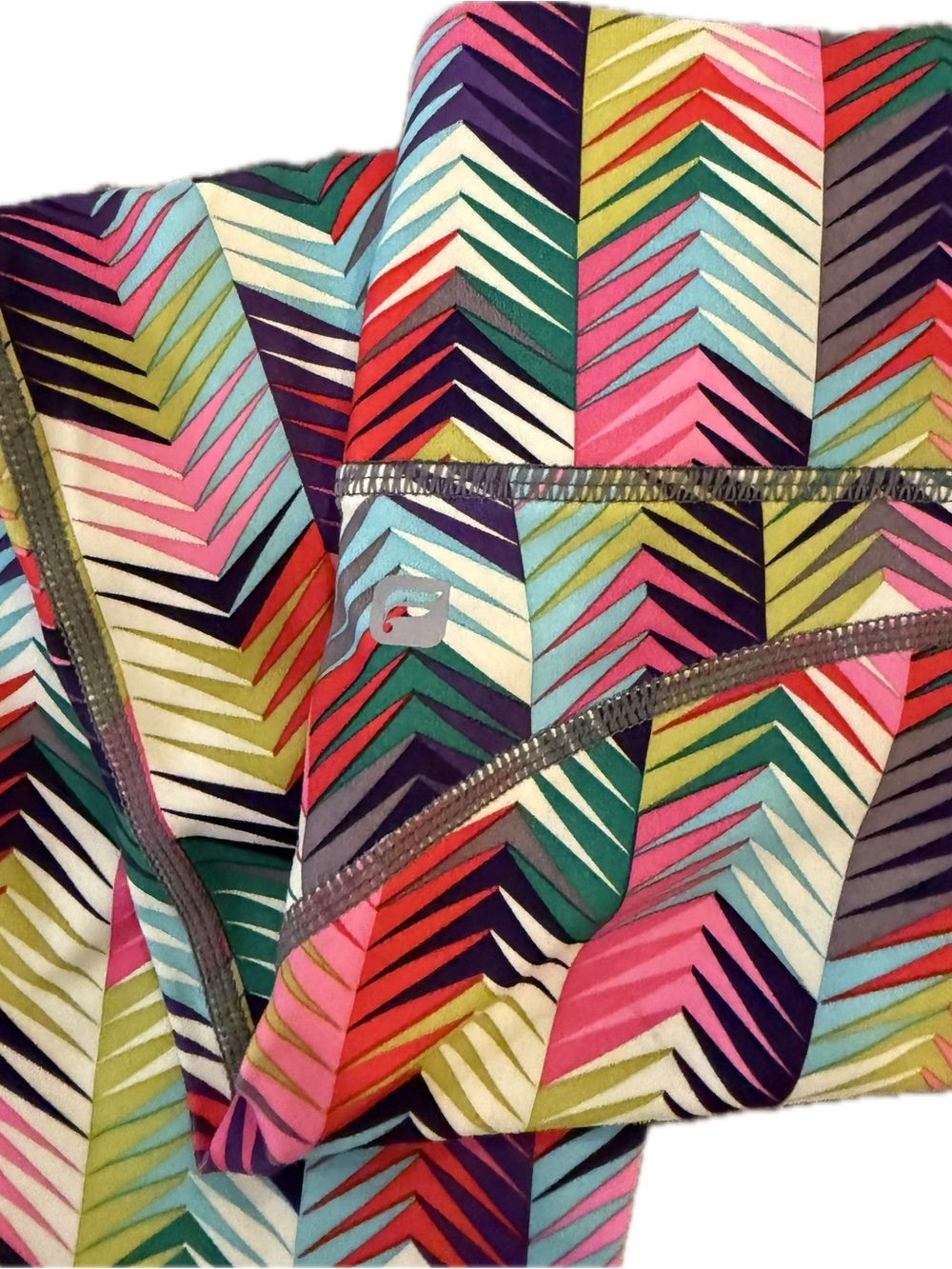 Fabletics Multicolor Chevron-Print Leggings - Picture 3 of 4